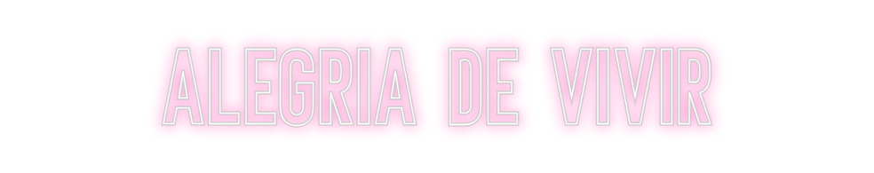 Neon personalizado: Alegria de vi...