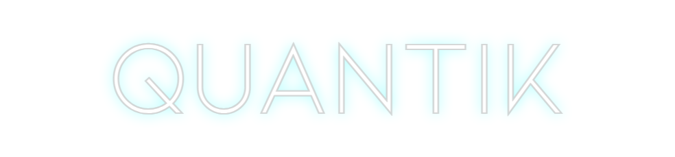 Neon personalizado: QUANTIK