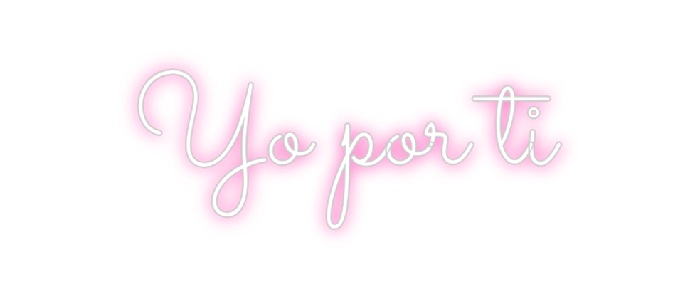 Neon personalizado: Yo por ti