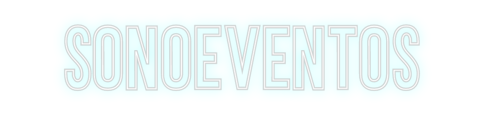 Neon personalizado: SonoEventos