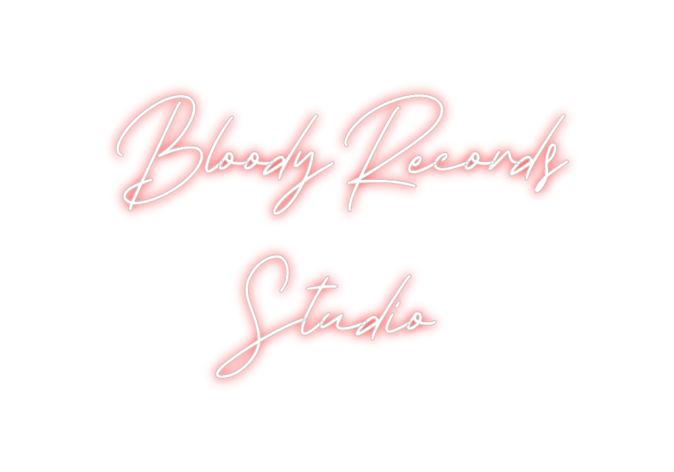 Neon personalizado: Bloody Record...