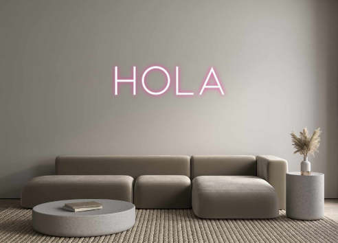 Neon personalizado: Hola
