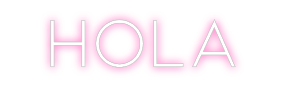 Neon personalizado: Hola