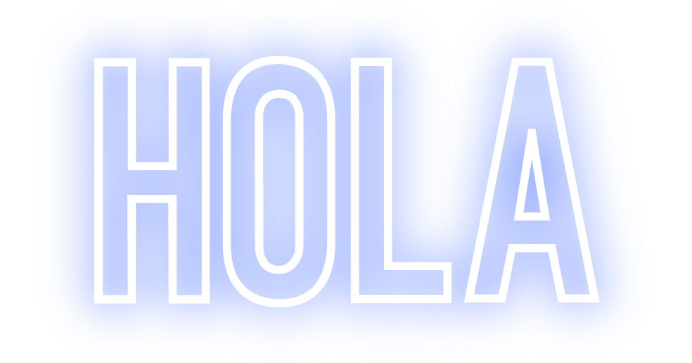 Neon personalizado: Hola