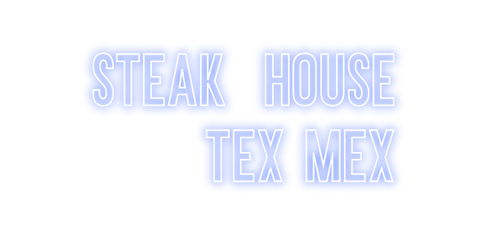 Neon personalizado:  Steak  house...