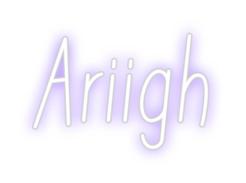 Neon personalizado: Ariigh