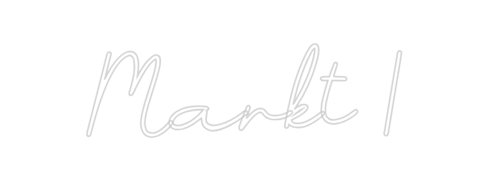 Neon personalizado: Markt 1