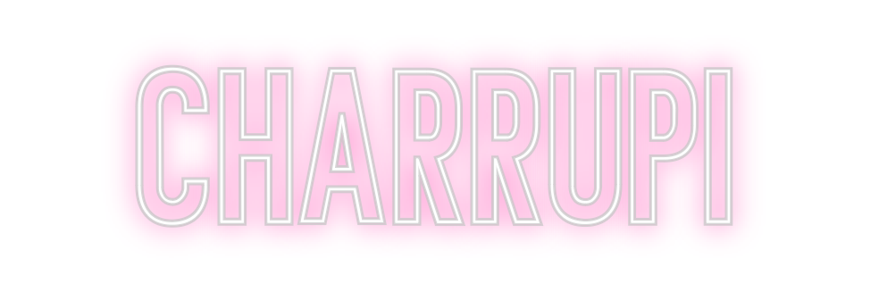 Neon personalizado: Charrupi