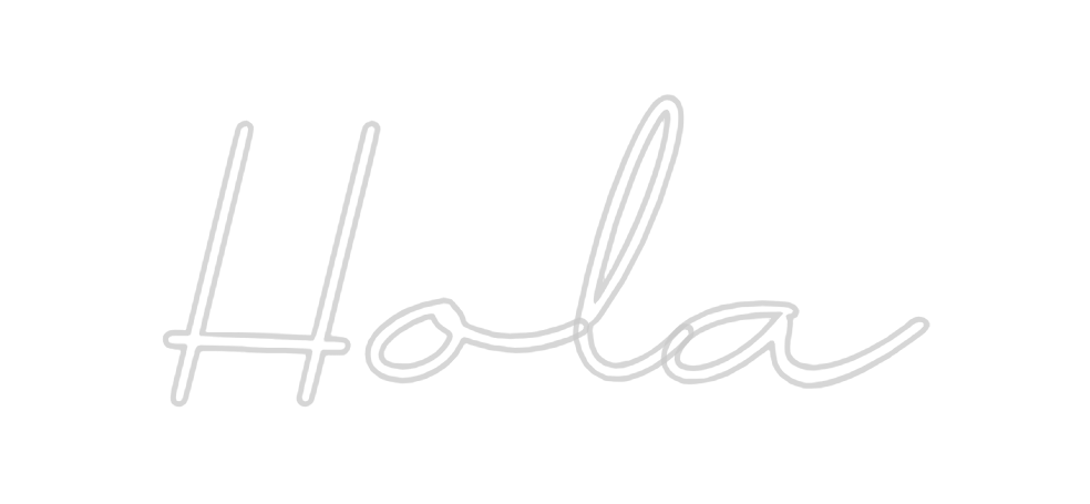 Neon personalizado: Hola
