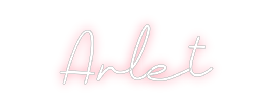 Neon personalizado: Arlet