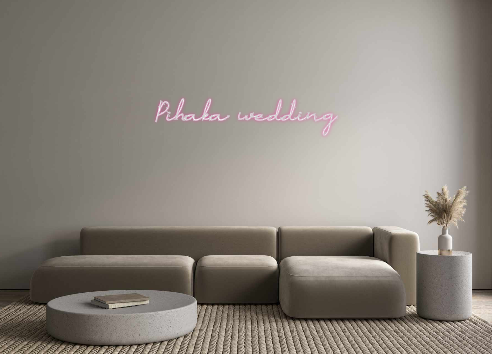 Neon personalizado: Pihaka wedding