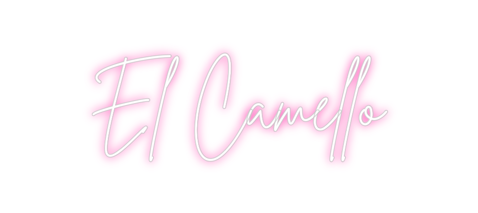 Neon personalizado: El Camello