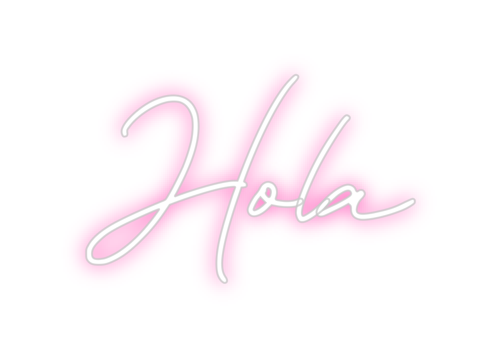 Neon personalizado: Hola