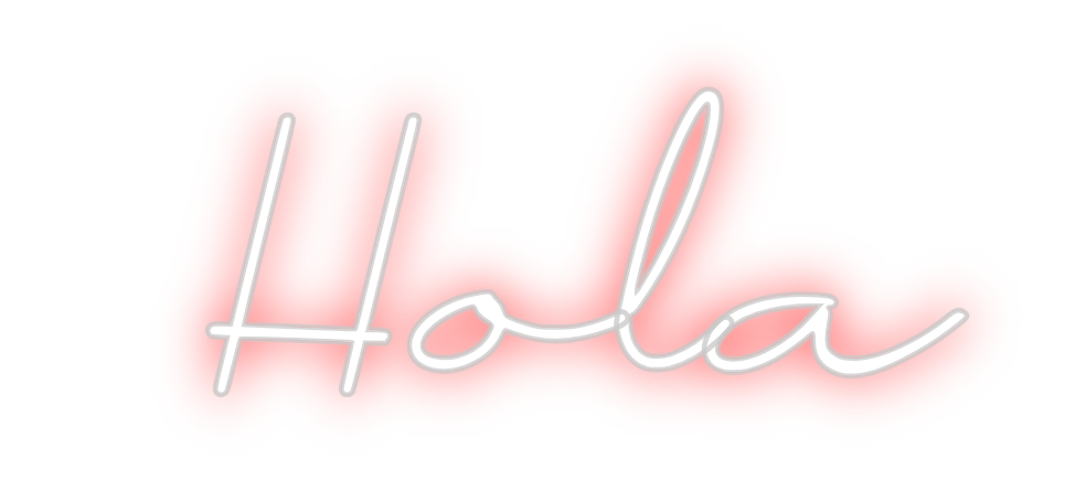 Neon personalizado: Hola