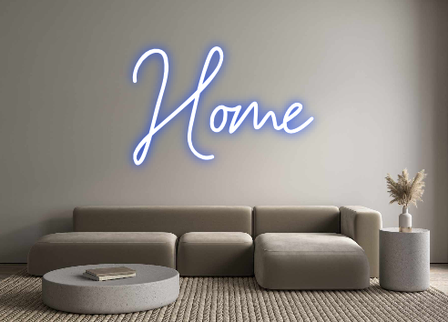 Neon personalizado: Home