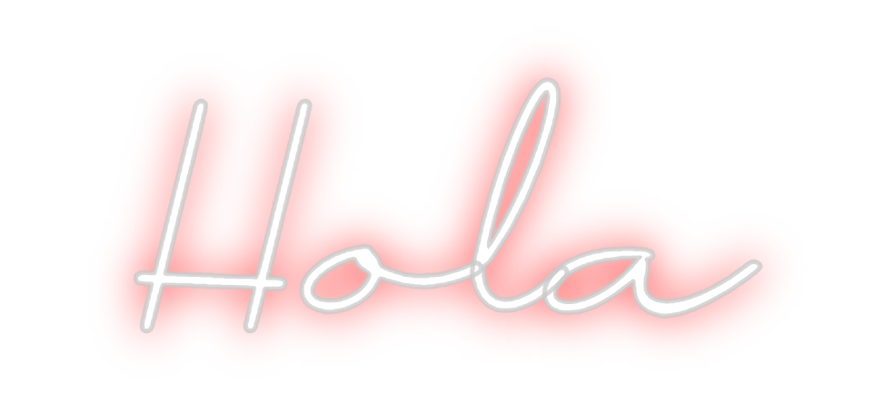 Neon personalizado: Hola