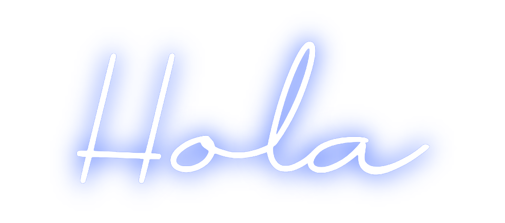 Neon personalizado: Hola