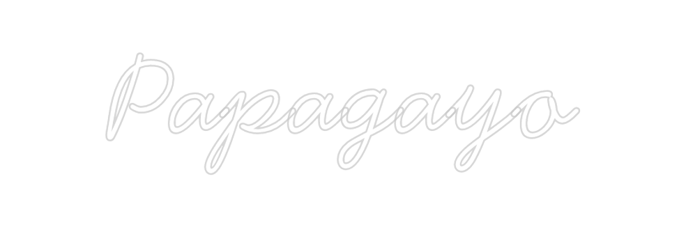 Neon personalizado: Papagayo