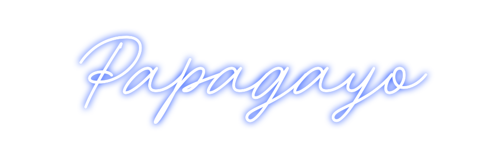 Neon personalizado: Papagayo