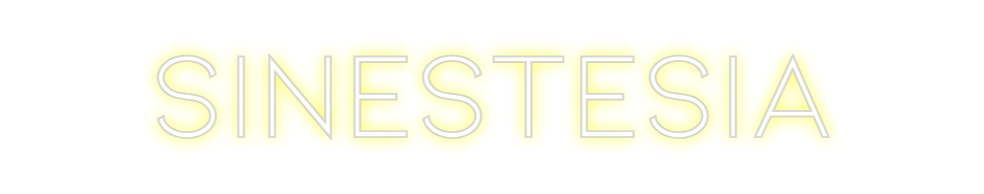 Neon personalizado: SINESTESIA