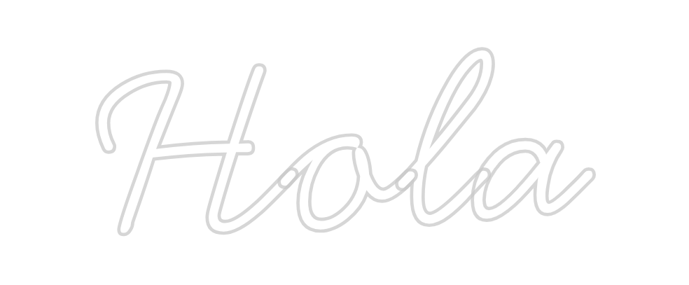 Neon personalizado: Hola