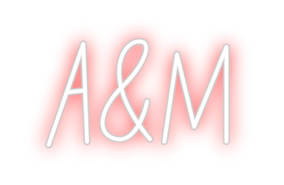 Neon personalizado: A&M