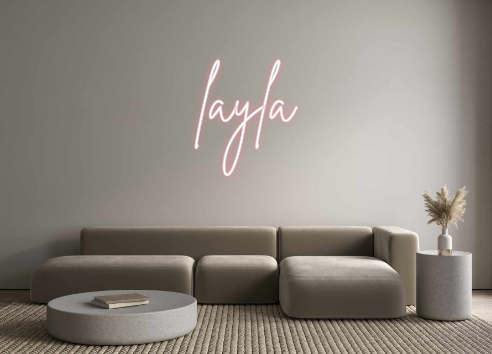 Neon personalizado: layla