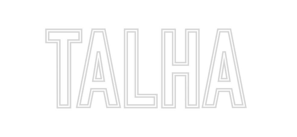 Neon personalizado: Talha