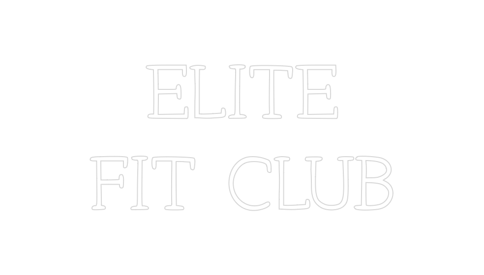 Neon personalizado: ELITE 
FIT CL...