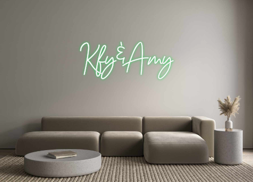 Neon personalizado: Kfy&Amy