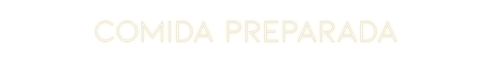Neon personalizado: Comida Prepar...