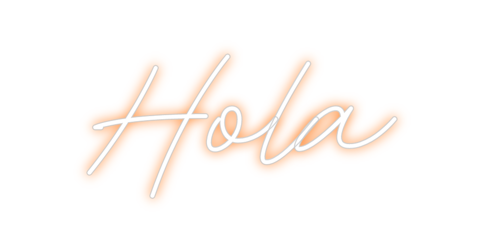 Neon personalizado: Hola