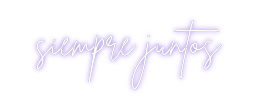 Neon personalizado: siempre juntos