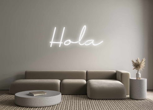 Neon personalizado: Hola