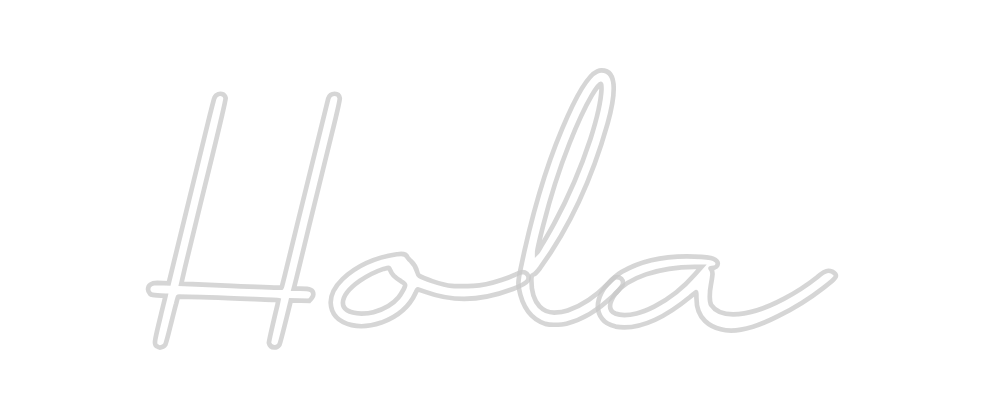 Neon personalizado: Hola