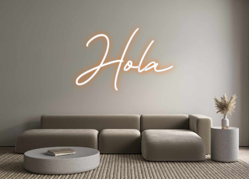 Neon personalizado: Hola