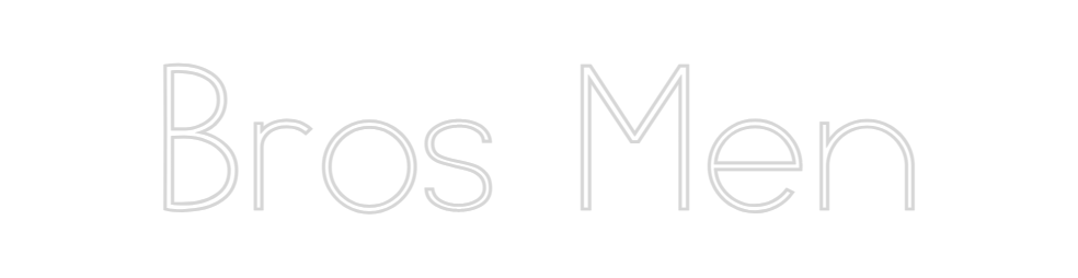 Neon personalizado: Bros Men