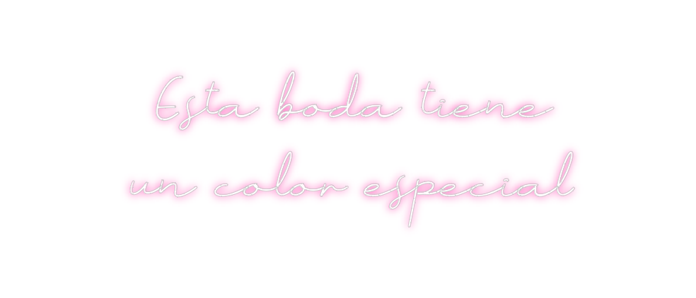 Neon personalizado: Esta boda tie...