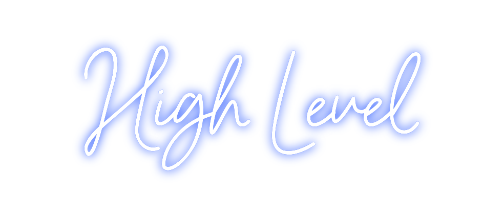 Neon personalizado: High Level