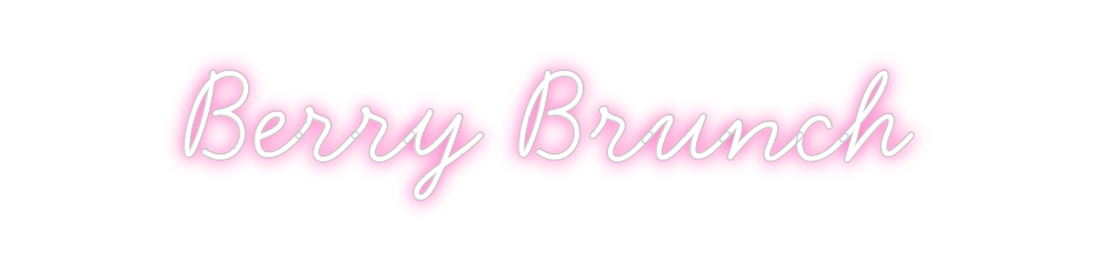 Neon personalizado: Berry Brunch