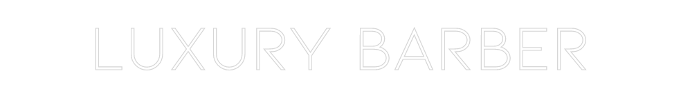 Neon personalizado: LUXURY BARBER