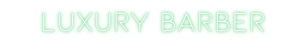 Neon personalizado: LUXURY BARBER