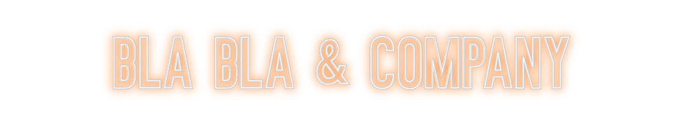 Neon personalizado: Bla Bla & Com...