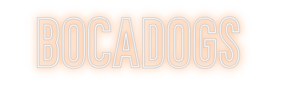 Neon personalizado: BOCADOGS
