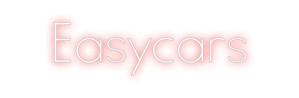 Neon personalizado: Easycars