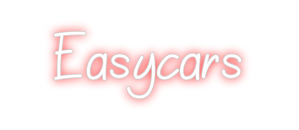 Neon personalizado: Easycars