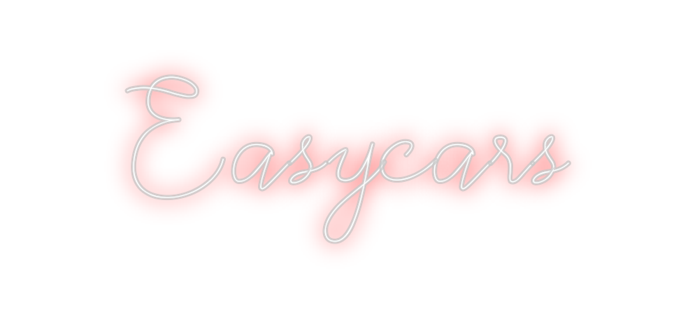 Neon personalizado: Easycars