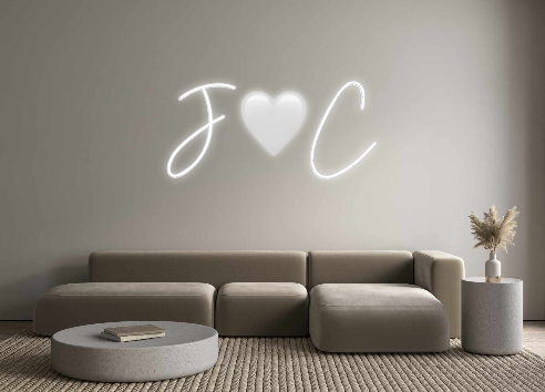 Neon personalizado: J 🤍C