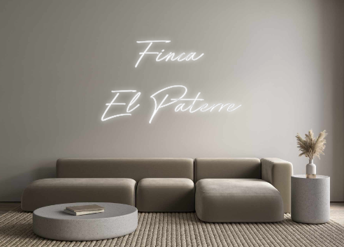 Neon personalizado: Finca 
El Pat...