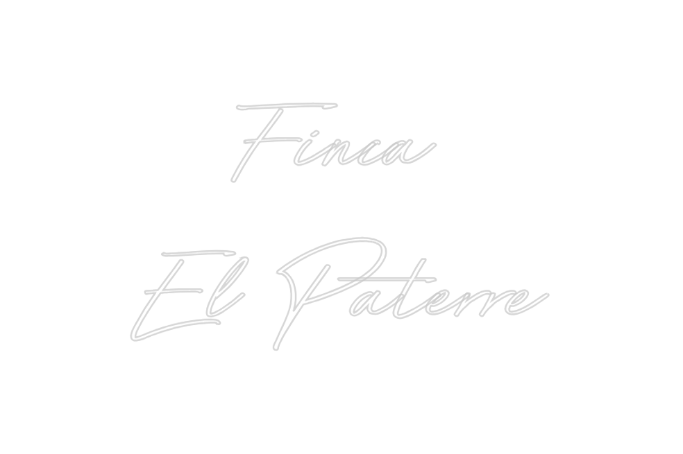 Neon personalizado: Finca 
El Pat...